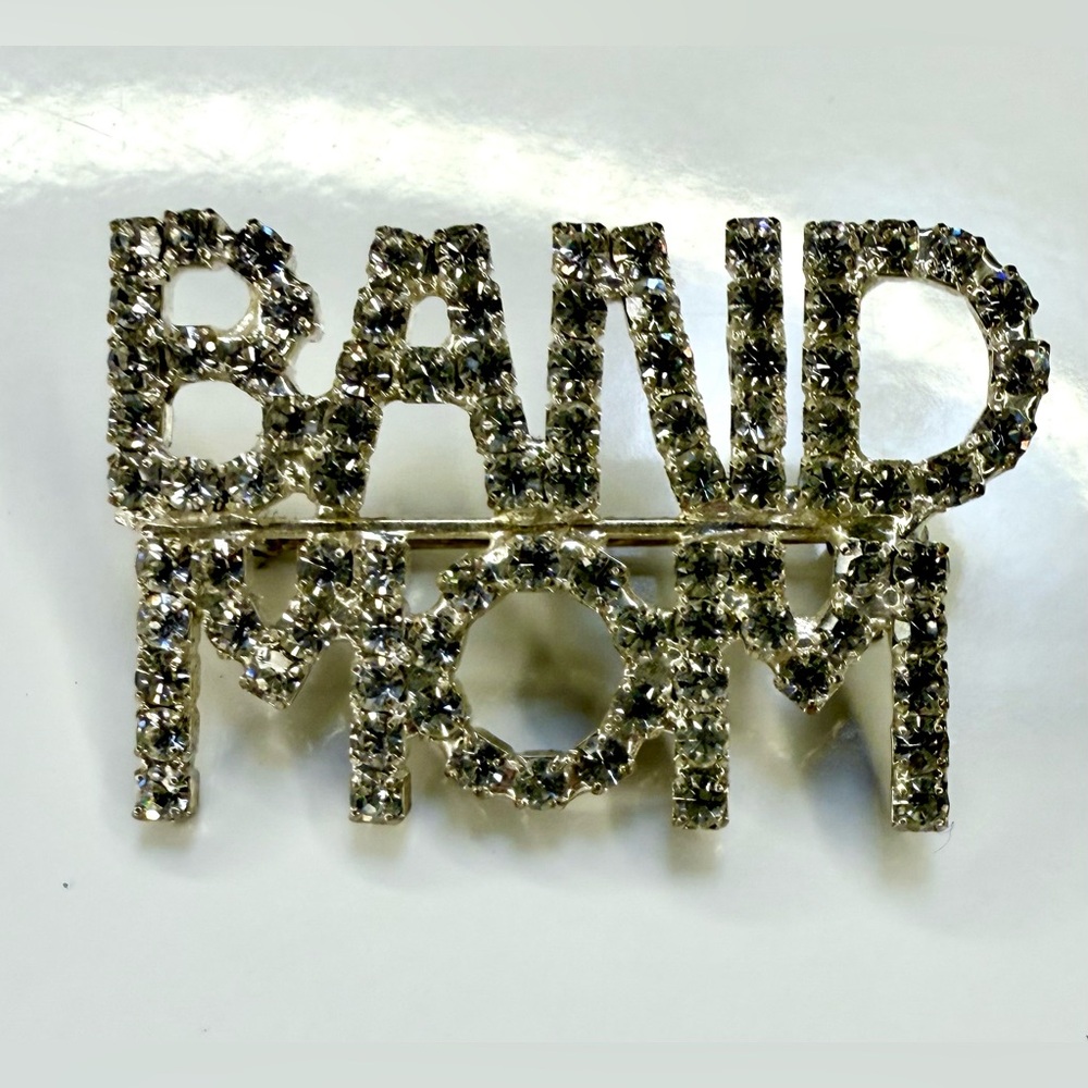 🧚🏻♀️ Silver Crystal Band Mom Brooch - Picture 6 of 10